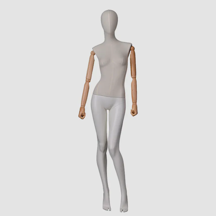 F-2206 Female dress form mannequin fabric wrapped full body dummy