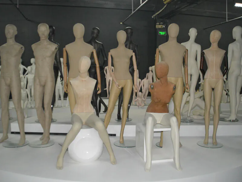 Fabric wrapped finished mannequin