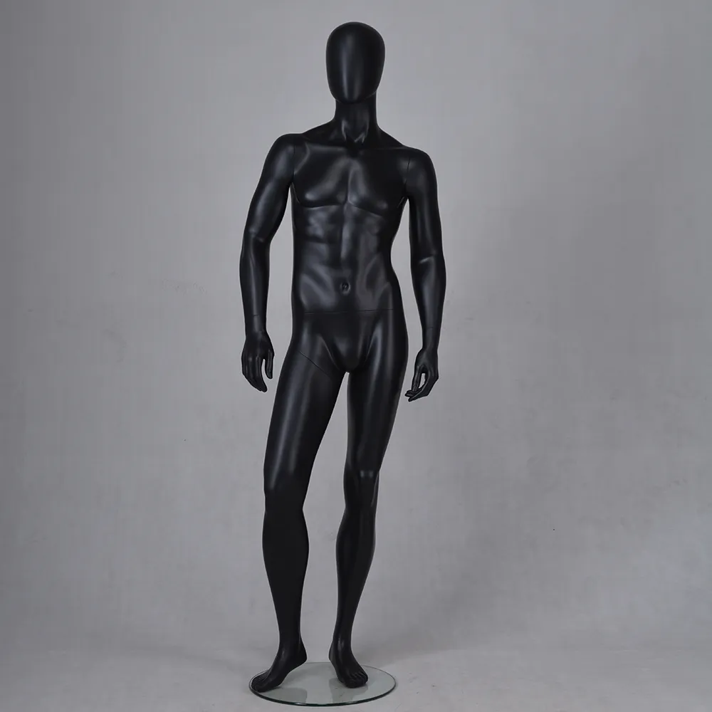 YB-1 Black abstract mannequin full body male mannequin customization