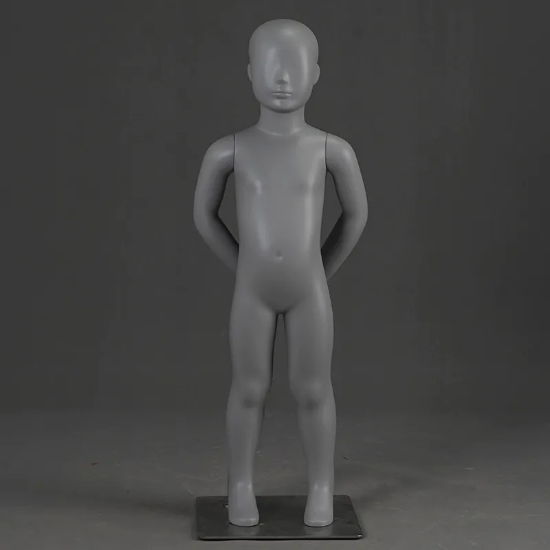 PRM-2 Wholsale fiberglass mannequin abstract grey color child mannequins