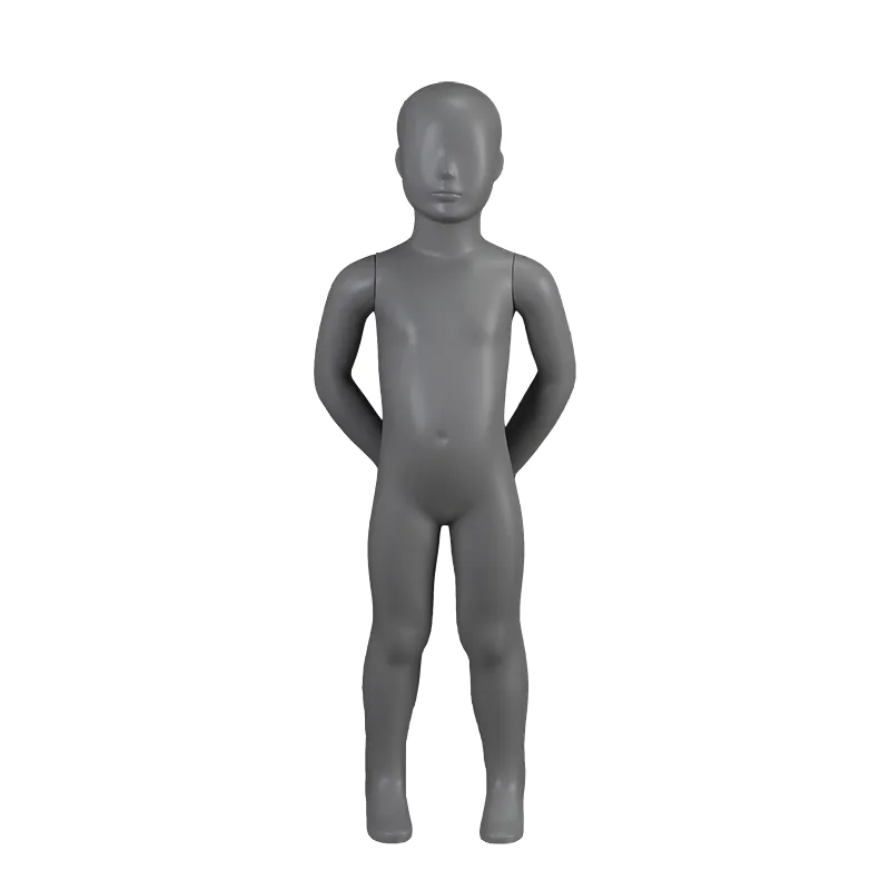 PRM-2 Wholsale fiberglass mannequin abstract grey color child mannequins