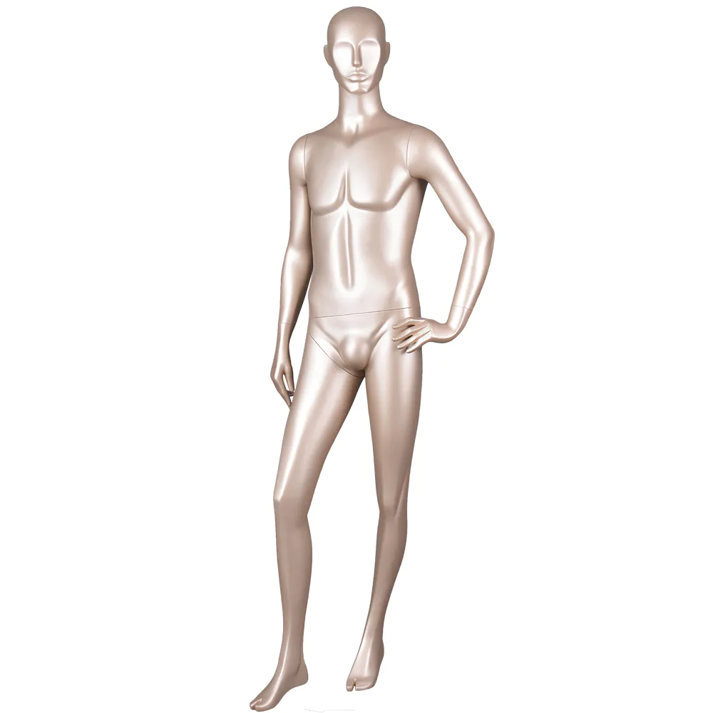 7079A Mature men full body mannequin glod color mannequins male for display