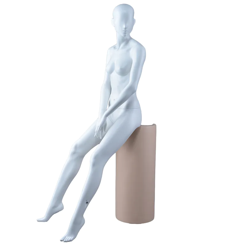 FION-7 Fashion sexy sitting woman mannequin fiberglass female boutique dummy