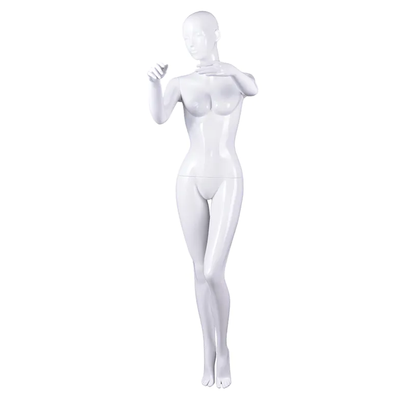 RNF-4 Glossy white color female full mannequin sexy female window display dummy mannequin