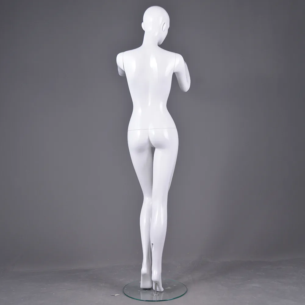 RNF-4 Glossy white color female full mannequin sexy female window display dummy mannequin