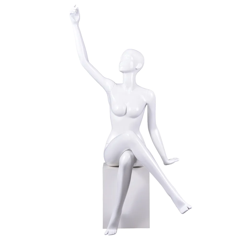 RNF-5 Sitting female realistic mannequins used female underwear dummy