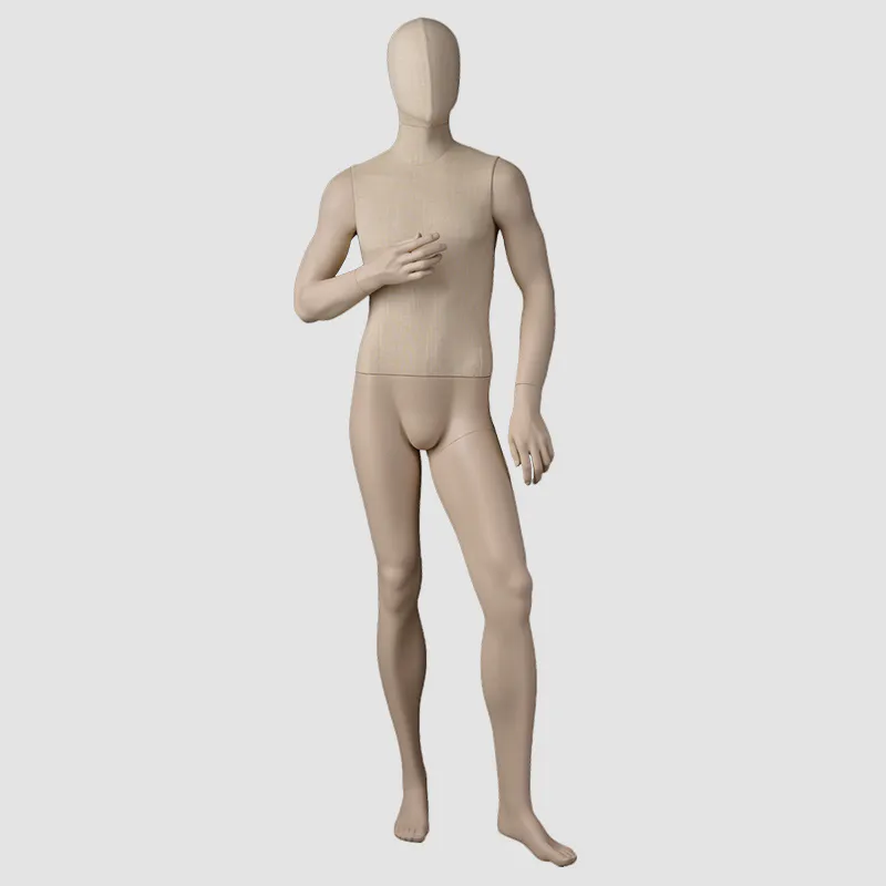 JB-11 Full body fashion fabric dress form mannequin male form brazilian mannequin
