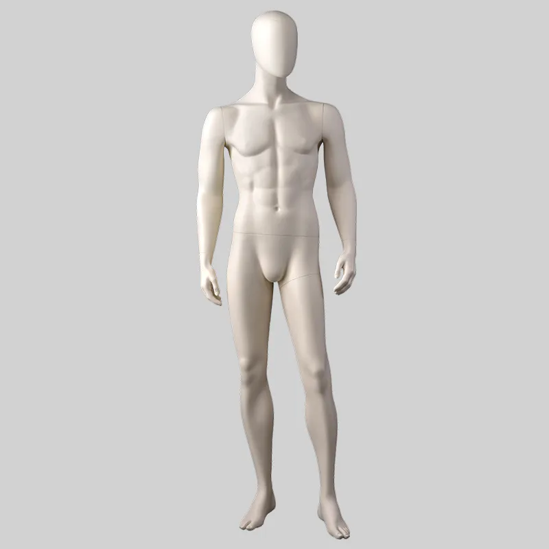 MPM-6 Sexy realistic male mannequin matt white color male suits mannequins