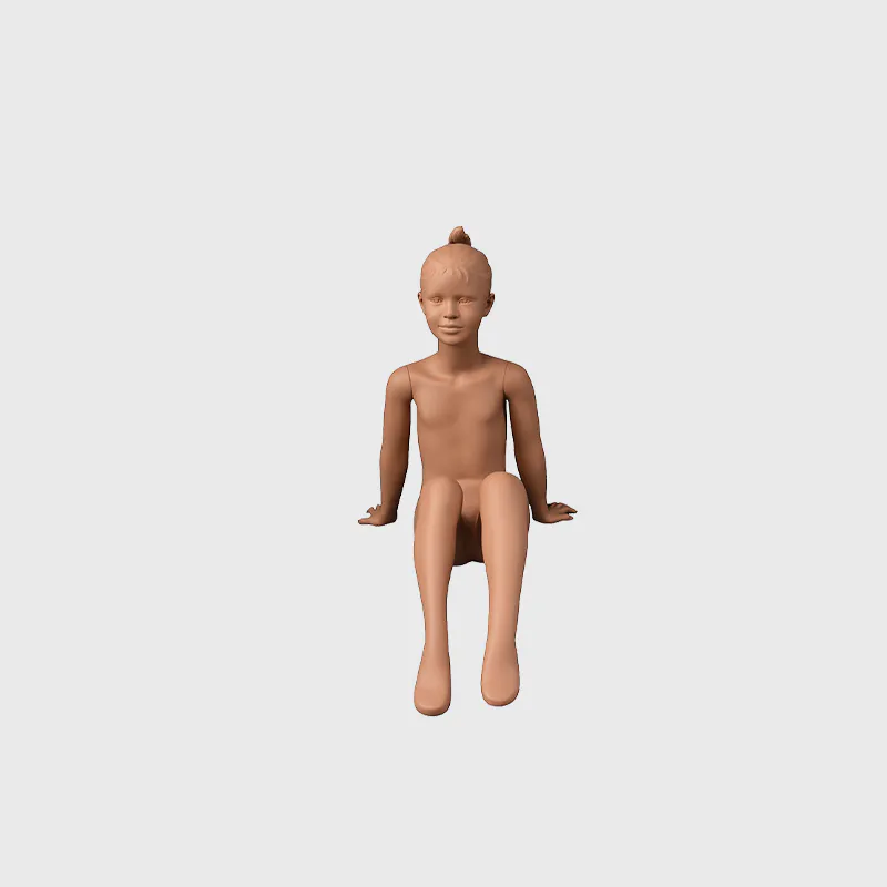 Realistic teenage girl mannequin child sitting