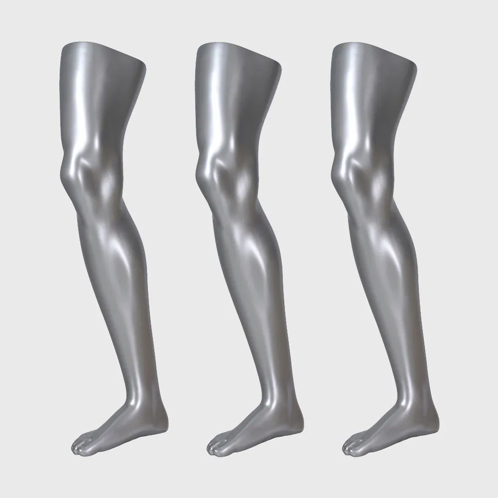 Sliver male sock mannequin sports long sock mannequin for sale