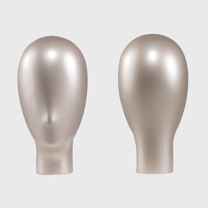 Golden female mannequin head for sale