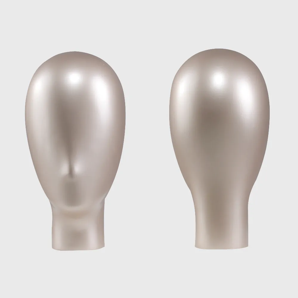 Golden female mannequin head for sale