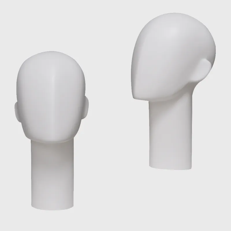Female manikin head white female mannequin head