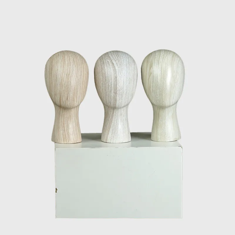 Factory custom wooden mannequin head watertransprinting mannequin head