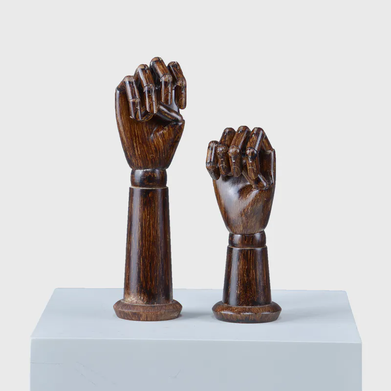 Custom wood mannequin hand for jewellery display
