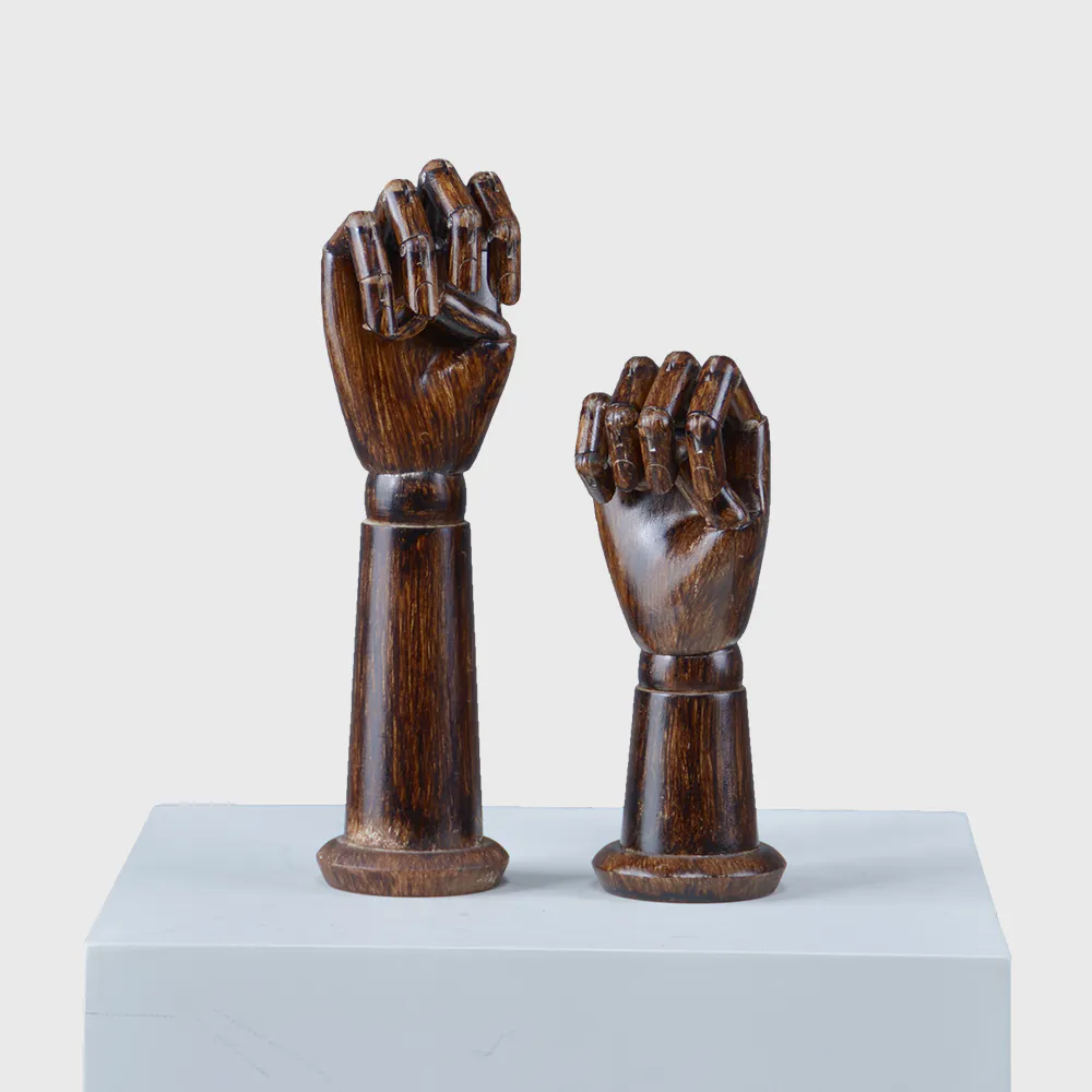 Custom wood mannequin hand for jewellery display