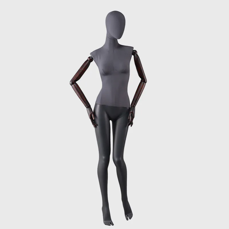 Custom fiberglass abstract female egg head mannequin factory