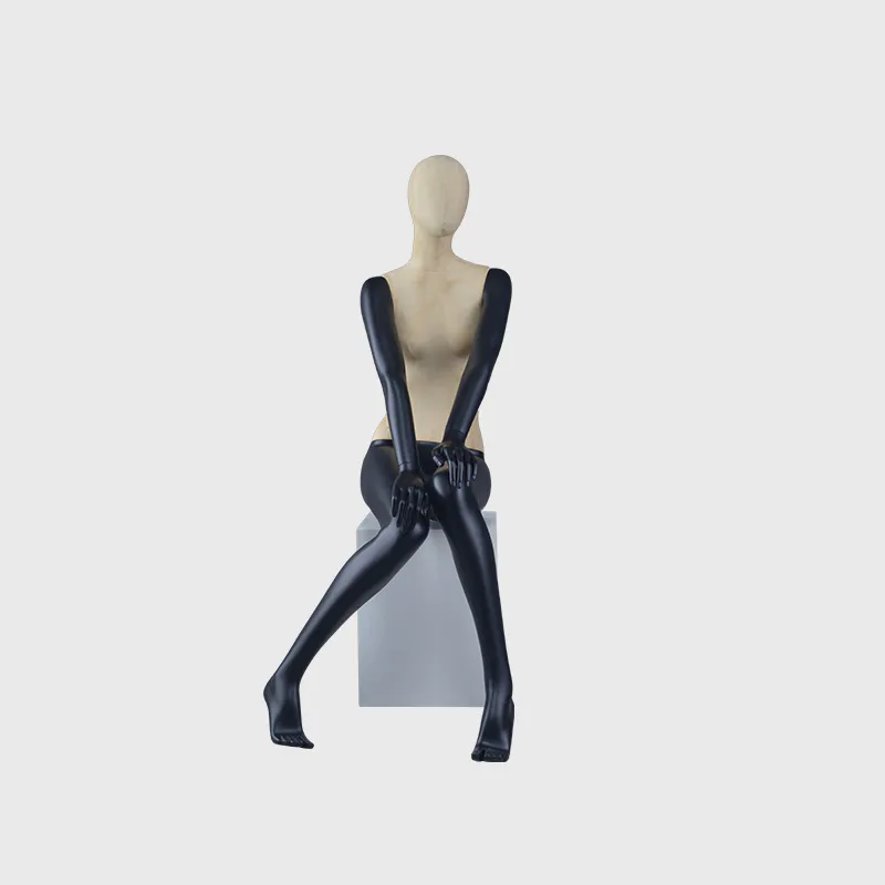 Sitting realistic life size nude female maniquies women