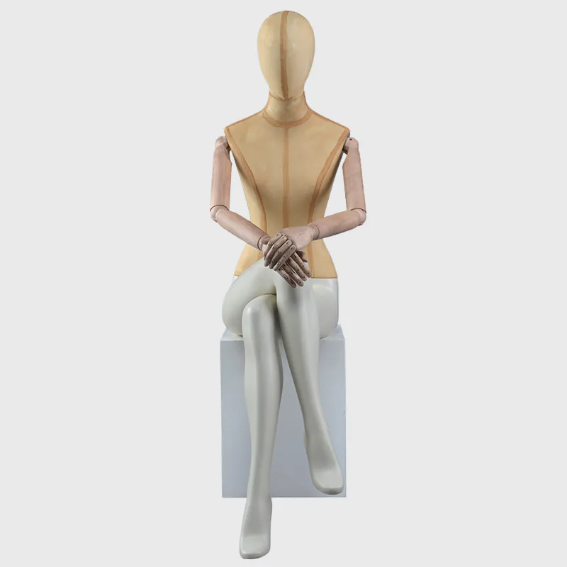 Sitting mannequin female full body dress form
