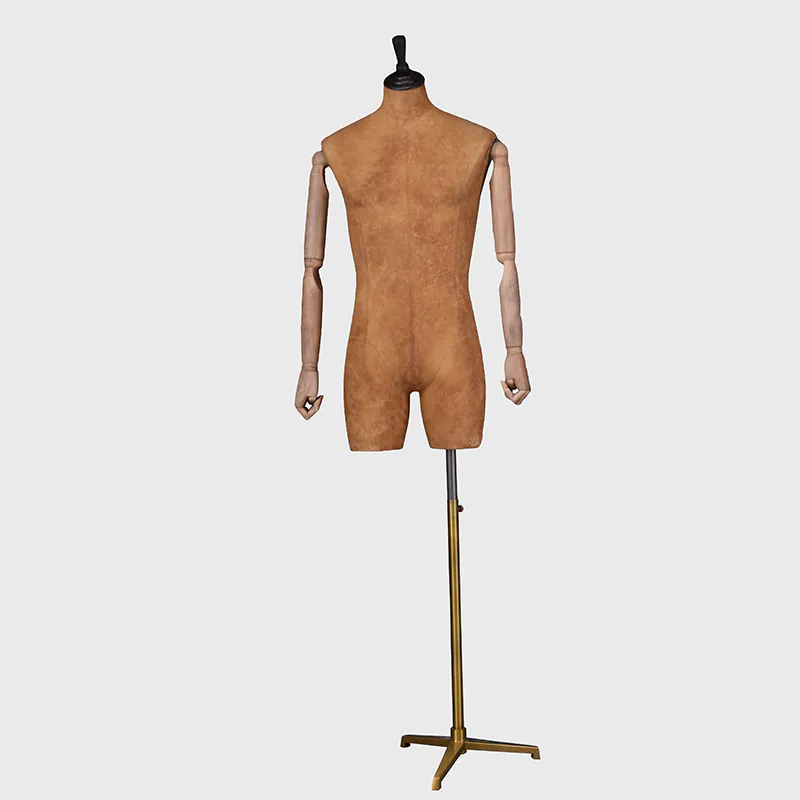 Custom vintage male dress form fabric mannequin