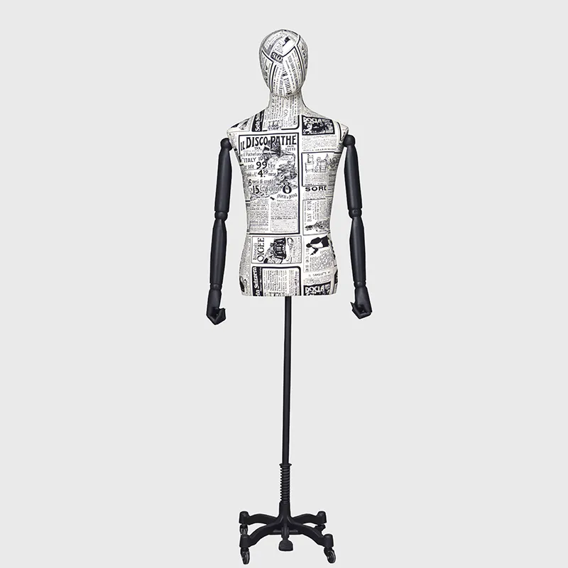 Dress form pattern mannequin men mannequins torso male body wood arms