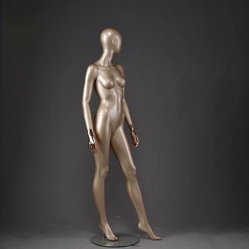 LOF-1 full body fiberglass golden female manikin
