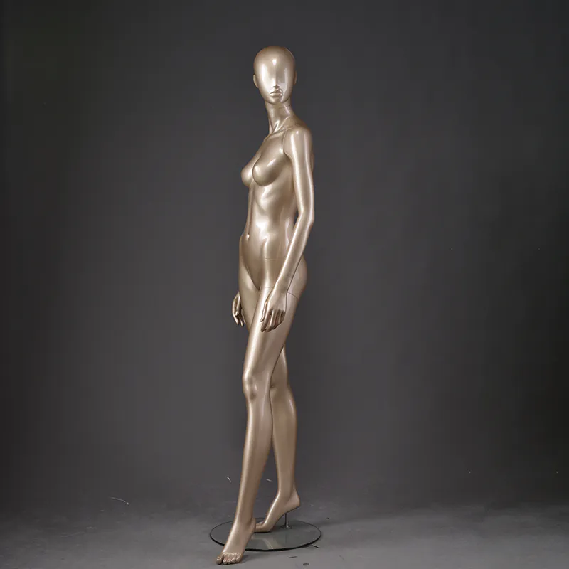 LOF-1 full body fiberglass golden female manikin