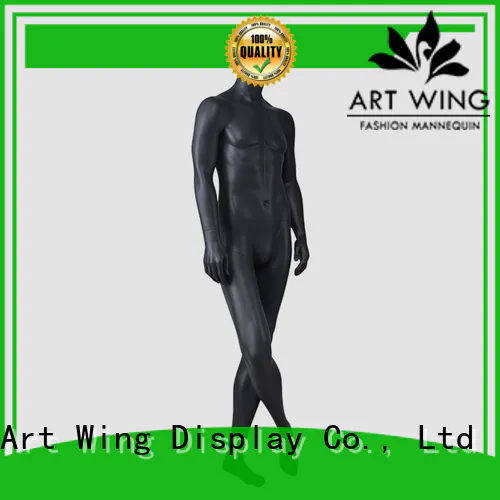 YB-2 Vintage male mannequin full body standing blac muscle men mannequin