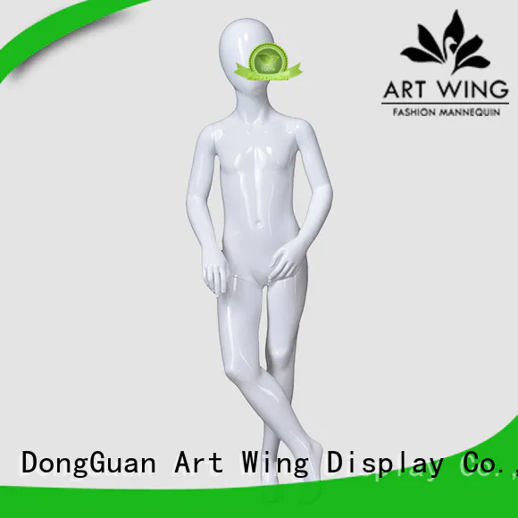 PRIM-224 Custom full body kids dummy glossy white abstract child mannequin