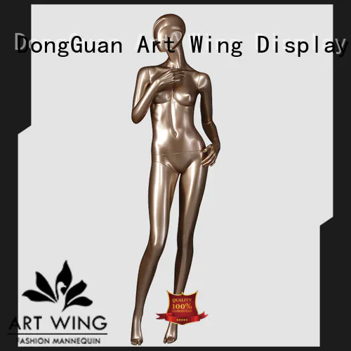 elegant antique female mannequin golden design for modelling